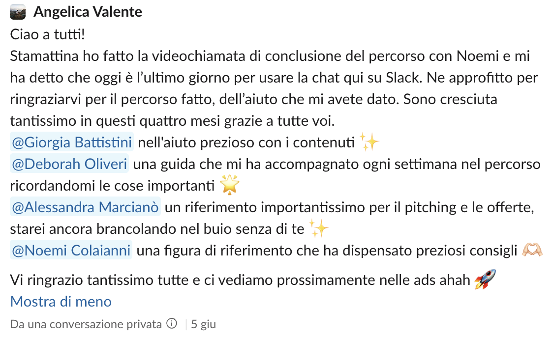 Messaggio Angelica